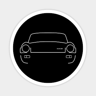 Triumph Spitfire MK IV 1970s British classic car white outline Magnet